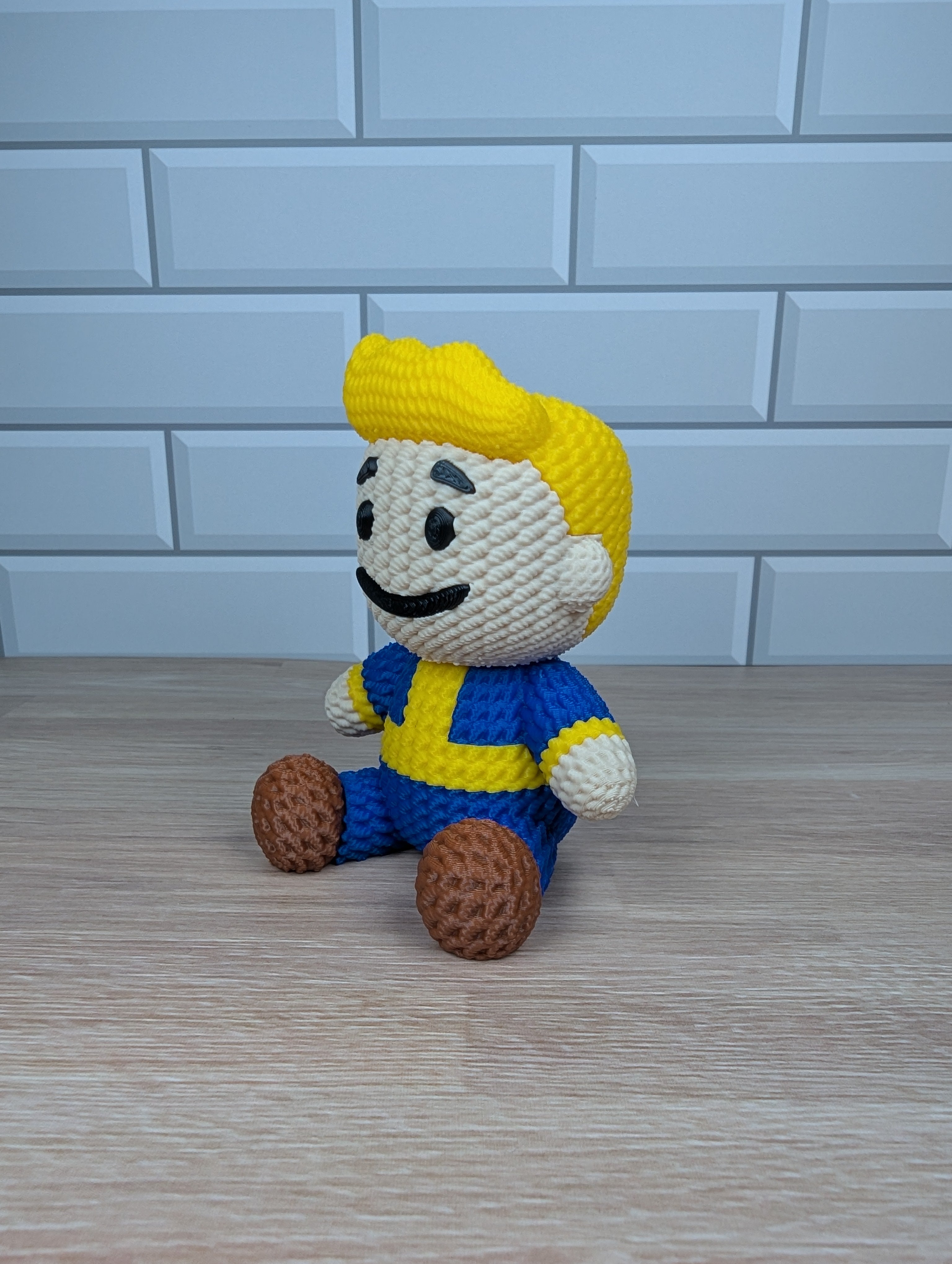 Knit-Texture Look Fallout Vault Boy Figurine