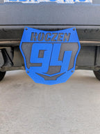 Personalized Motocross Number Plate Trailer Hitch Cover