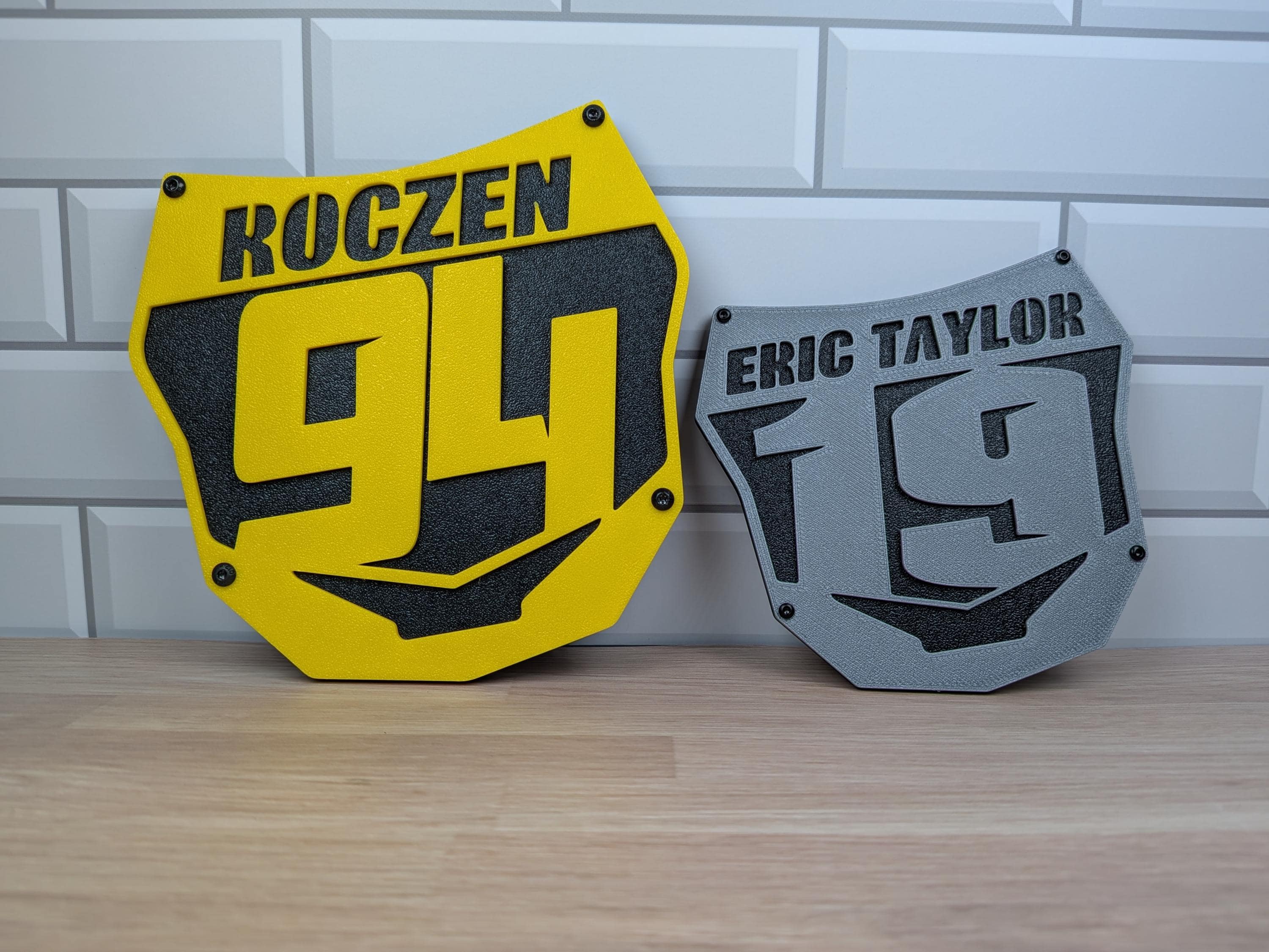 Personalized Motocross Number Plate Trailer Hitch Cover