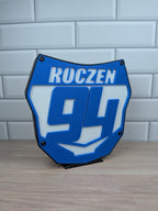 Personalized Motocross Number Plate LED Lightbox | NightLight