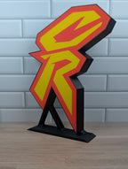 Retro CR Logo LED Lightbox | 3D Printed Motocross Decor