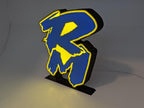 Suzuki RM lightbox showing the retro logo detail