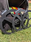 Set of 3 3D printed disc golf bag dividers for drivers, mid-range and putters