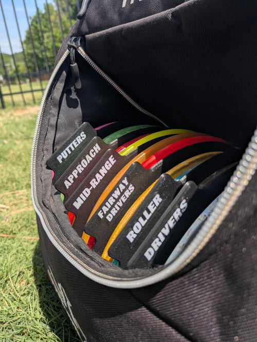 3D Printed Disc Golf Bag Dividers - Set of 6 | Custom Colors | Disc Golf Organizer | Disc Separators | Gift for Disc Golfer