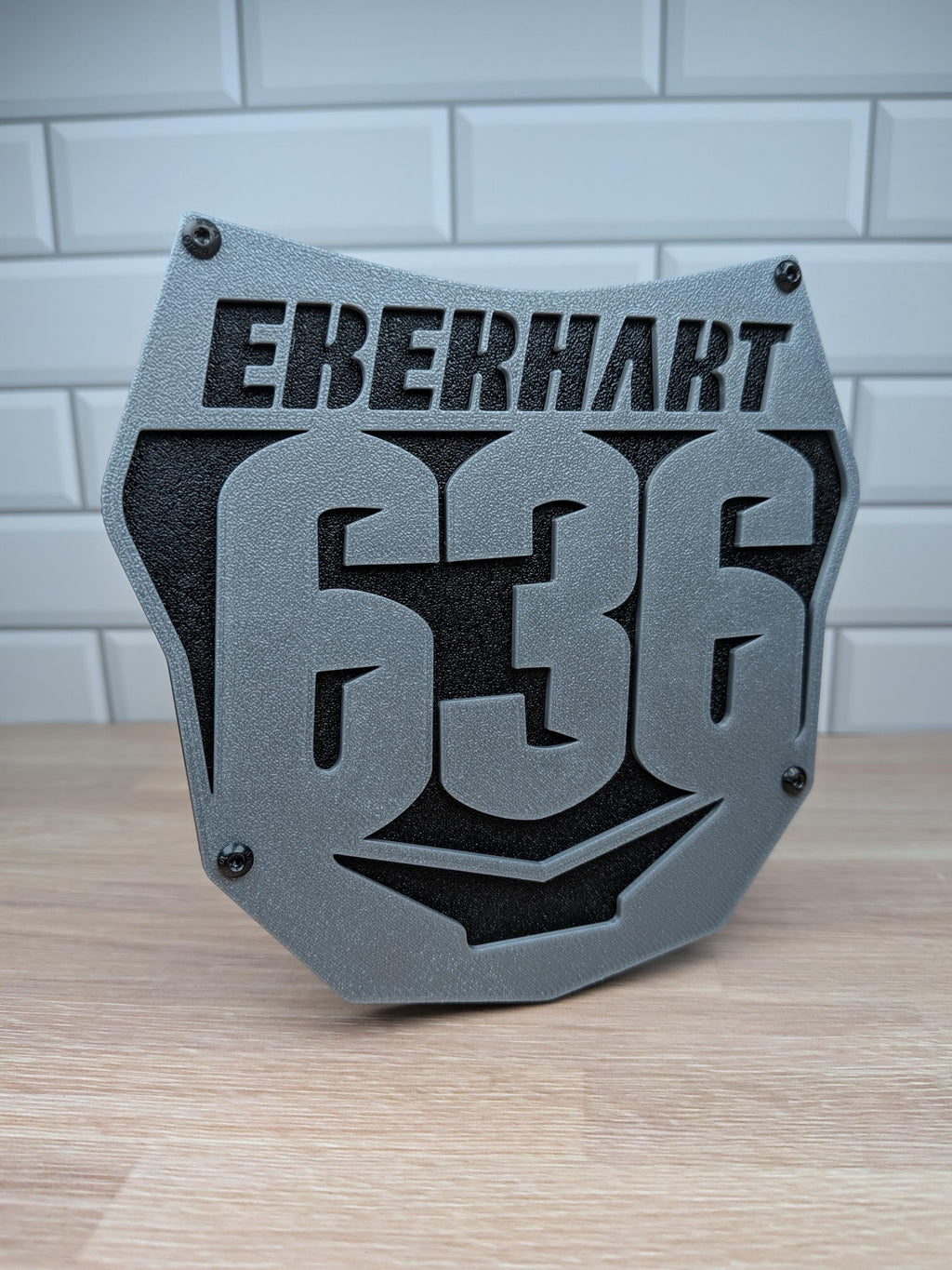 Personalized Motocross Number Plate Trailer Hitch Cover