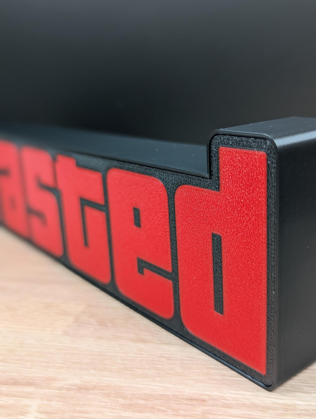 Wasted LED Sign – 3D Printed Gamer Room Decor