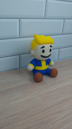 Knit-Texture Look Fallout Vault Boy Figurine